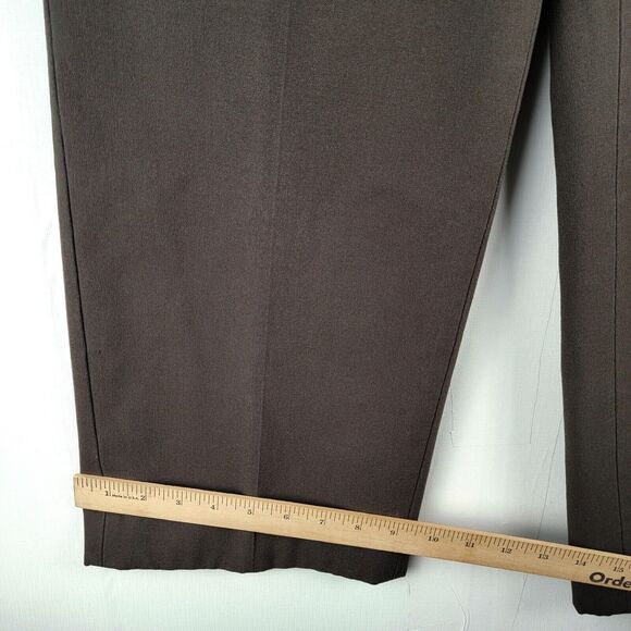 PLST JAPAN Womens Pants Brown Cropped Size L (28" x 27") Relaxed Fit High Rise - Picture 3 of 14